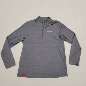 Travis Mathew Quarter Zip Long Sleeve Pullover Men's Large Grey Performance Golf